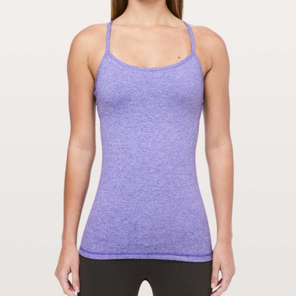 Lululemon Power Y Tank in Heathered Iris Flower